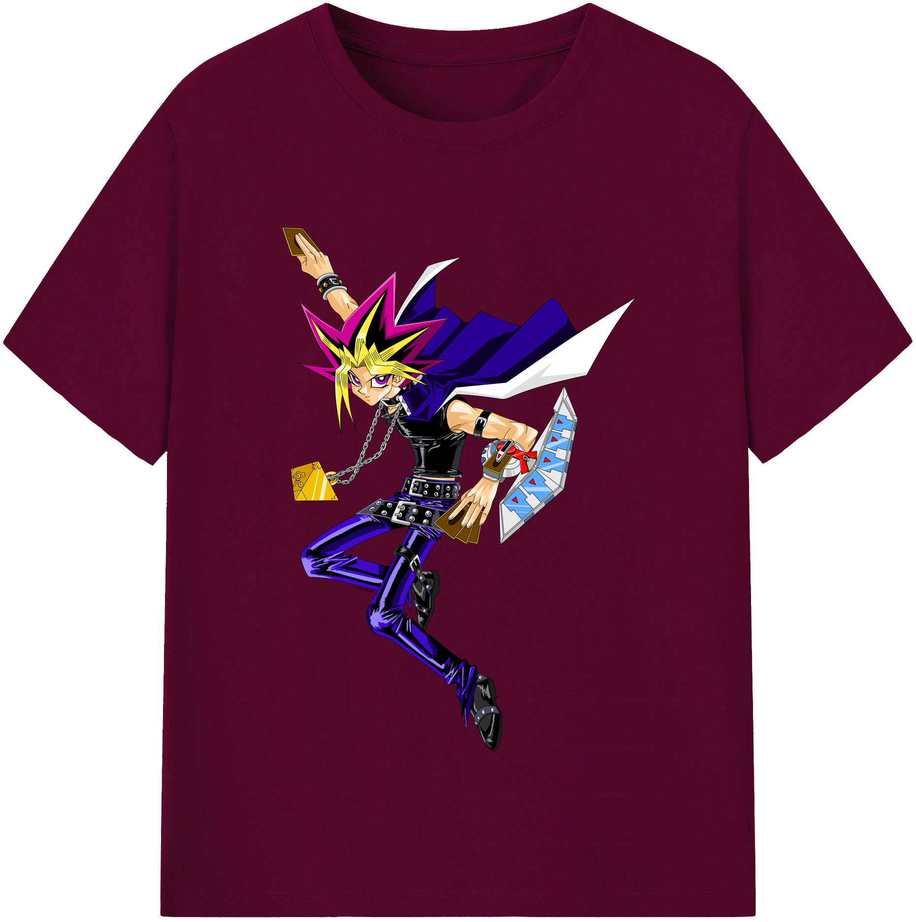 （画像用） 遊☆戯☆王 Yu-Gi-Oh! レディースカジュアルプリントTシャツ（綿100％）